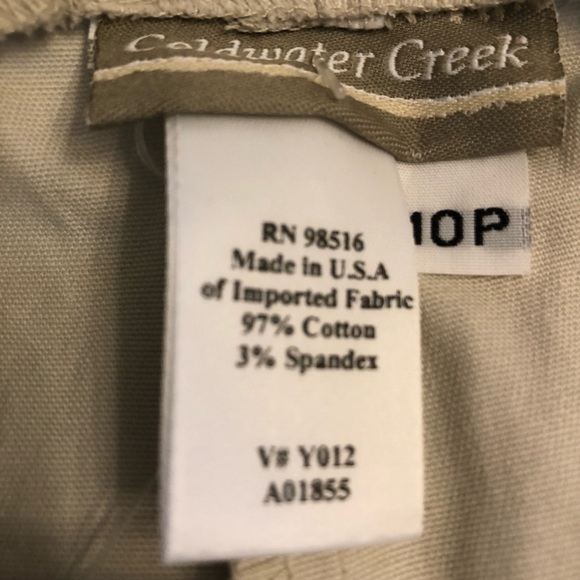 COLDWATER CREEK LADIES KHAKI PANTS - Picture 2 of 11